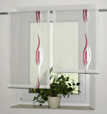 Scheibengardinen 2er Set rot
