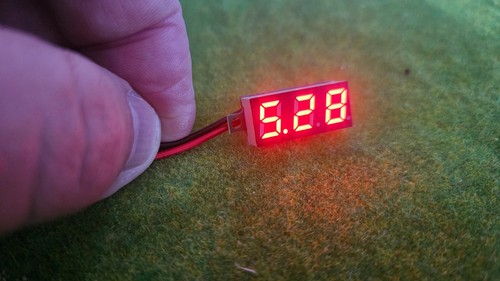 Led mini voltmeter rot - mini, -rot-