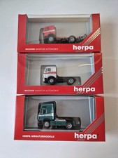 3x Herpa LKW Zugmaschinen H0