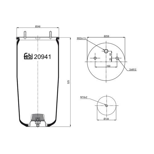 Febi bilstein federbalg - febi,