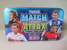 Topps Match Attax Sammelbox Blechdose 2009/2010 Bundesliga Sammeldose