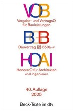 VOB / BGB / HOAI | Taschenbuch | Beck-Texte im dtv | 575 S. | Deutsch | 2025