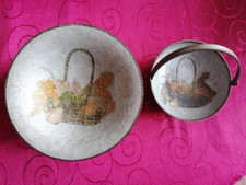 2 Deko Messing Schale -