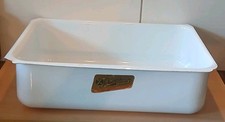 DDR Schwerter Emaille Küchenschrank Einschub für Brot - 43 x 31 x 12 cm (2)