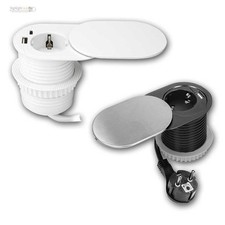 Schreib-Tisch-Einbau-Steckdose