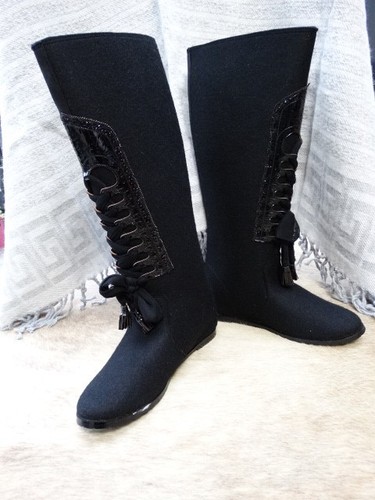 Sale schwarze filzstiefel - ,