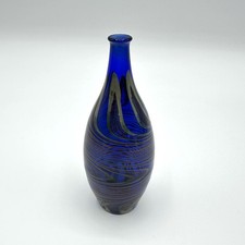 Kleine Vase Glas Filigran Blau