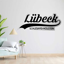 Schild Lübeck Schleswig - Edelstahllook 3mm - Dekoration für Wohnung, Werkstatt