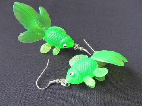 Goldfisch ohrringe kampffisch - goldfisch,