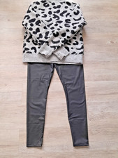 DAMEN KUNSTLEDERHOSE SCHWARZ