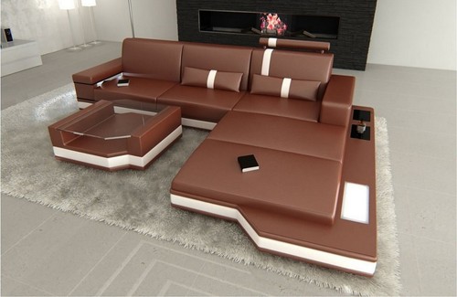 Sofa leder ecksofa - leder, ledercouch