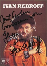 100% Original Autogramm Autograph handsigniert Ivan Rebroff J1.74