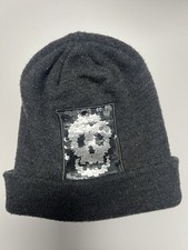 ZARA Kinder Beanie, grau mit
