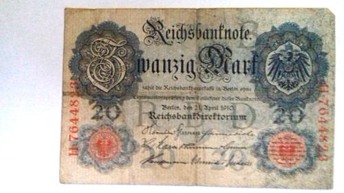Reichsbanknote zwanzig - reichsbanknote,