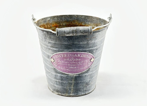 Vintage pflanztopf zink - vintage,