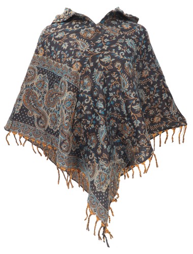 Ethno hippie poncho - hippie, mit