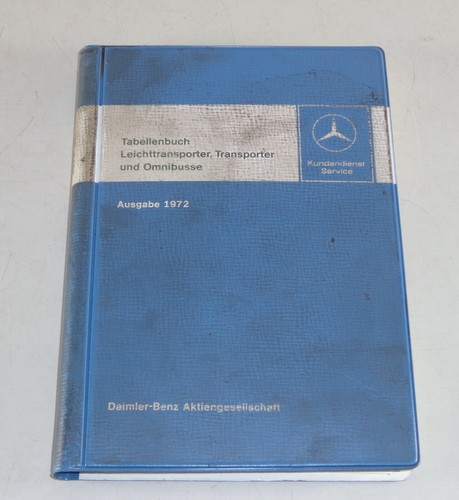 Tabellenbuch mercedes benz - tabellenbuch,