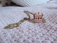 Betsey Johnson Halskette Kutsche RAR