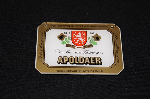 Zapfhahnschild apoldaer das - zapfhahnschild,