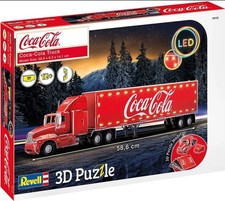 Revell 3D Puzzle 00152 Coca-Cola Weihnachtstruck mit LED-Beleuchtung Welt in 3D 