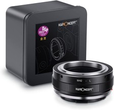 K&F Concept Objektivadapter M42-L Manueller Fokus Kompatibel mit M42 Objektiv