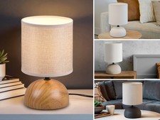 Ausgefallene Textil Tischleuchten Designklassiker für Wohnzimmer im Landhausstil