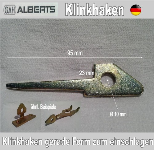 Klinkhaken torbeschlag - klinkhaken, ,torbeschlag