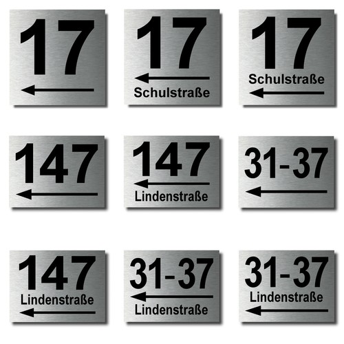Hausnummer hausnummern mit - hausnummern,