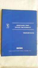 32B 141 1985 Ferrari Testarossa Original Handbook Manual Service Time Schedule 
