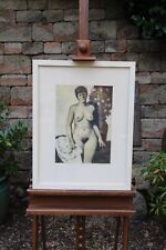 Otto Fuchs Akt Frau weiblicher Akt Blumenvase Dachauer Maler Gemälde