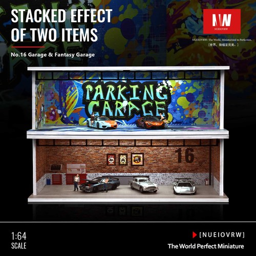 Diorama garage modell led - garage,