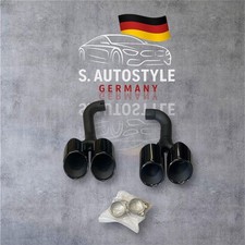 BMW X4 G02 Doppel-Auspuffblenden Endrohre Hochglanz Schwarz  M-Style Look