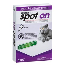 ShieldOn Spot On Floh- und Zeckenschutz für Katzen - 5 x 2ml Ungezieferschutz