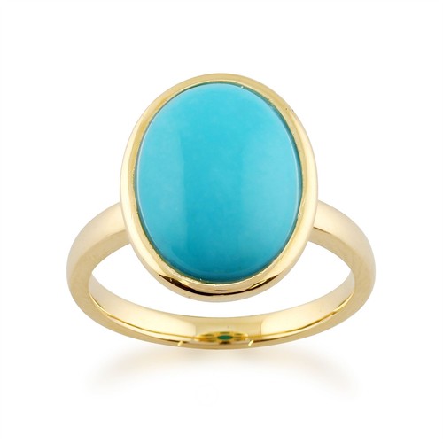 Statement oval türkis ring - statement,