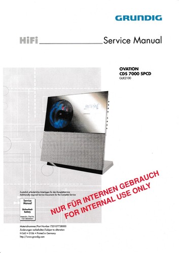 Service manual anleitung - service, für