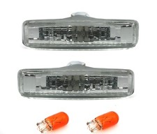 Seitenblinker für BMW E39 5er alle 1995-2003 in Weiß Silber Blinker Set + WY5W