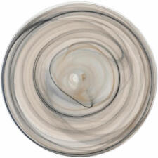 Leonardo Teller Alabastro Speiseteller Dekoteller Glas Beige / Schwarz Ø 25 cm
