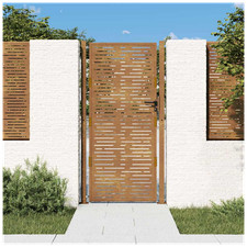 Gartentor rostig Cortenstahl