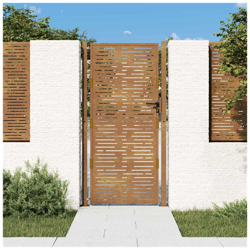 Gartentor rostig cortenstahl - rostig,