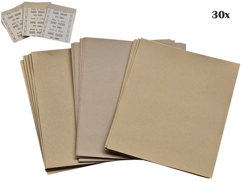 30x schleifpapier set - 30x,