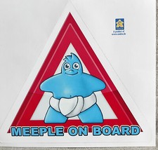 Meeple on Board * Junge / blau * Auto Aufkleber * Carcassonne ##