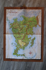 DSA Landkarte: Karte von Aventurien gezeichnet im Jahre 17 Hal, sehr gut