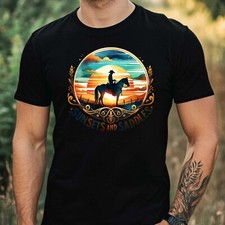 Mens Wild West Cowboy Print