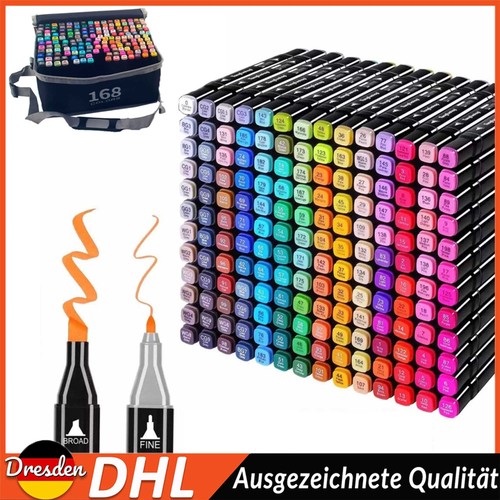 168 farben marker stifte - farben,