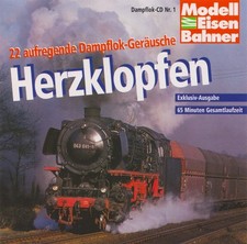 CD DVD Herzklopfen 22 aufregende Dampflok Geräusche ModellEisenBahner Reichsbahn