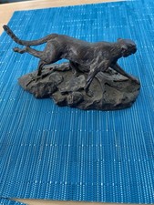 Skulptur Bronze Leopard