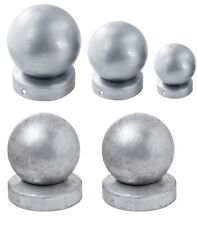 ✅ Pfostenkappe Rund Rundpfosten für Pfosten mit Kugel Ø42 - Ø100 Blech Verzinkt