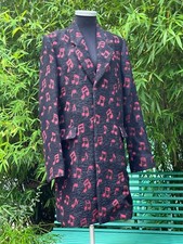 Seltener Paul Smith Musical Note Mantel Wolle Alpaka Größe M mit Kleidersack