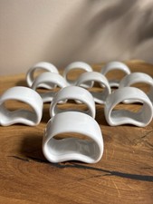 10 Serviettenringe weiß