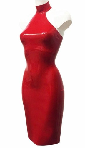 Luxus latexkleid rot deeper - luxus,